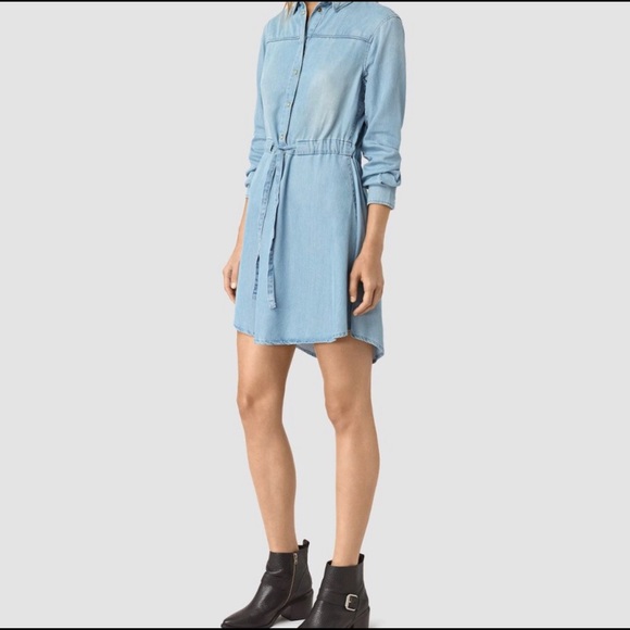 NWT AllSaints Sanko denim dress - Picture 2 of 6
